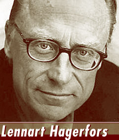 Der Schriftsteller Lennart Hagerfors